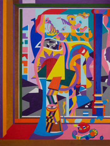 Ваза на подоконнике